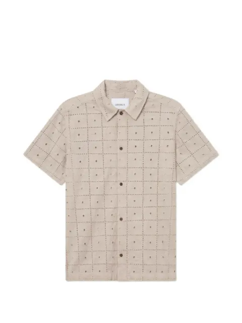Les Deux Hector lace short-sleeve shirt