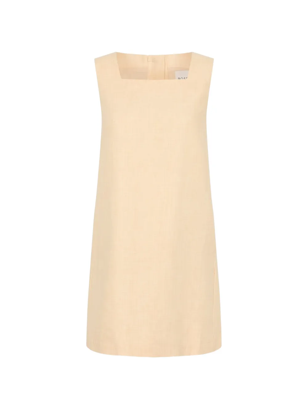 Posse Rio square-neck mini dress Geel
