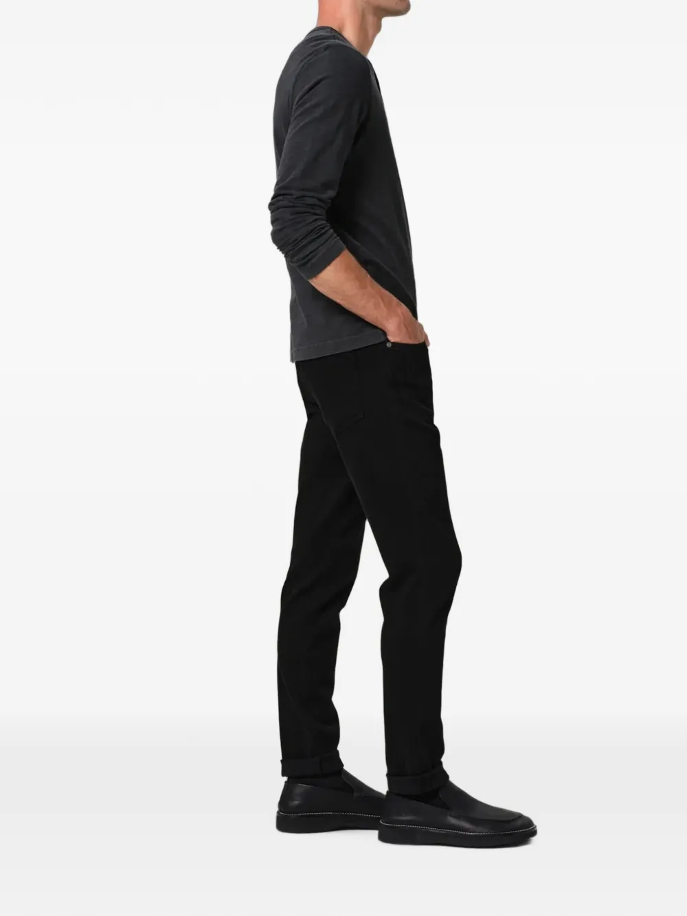 Citizens of Humanity London slim-fit jeans met toelopende pijpen Zwart