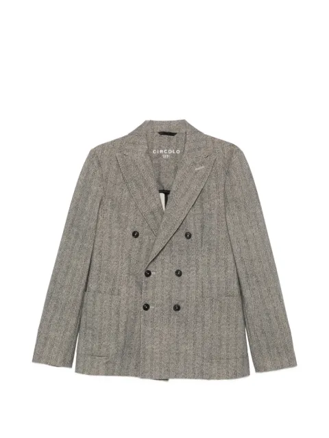 Circolo 1901 herringbone double-breasted blazer