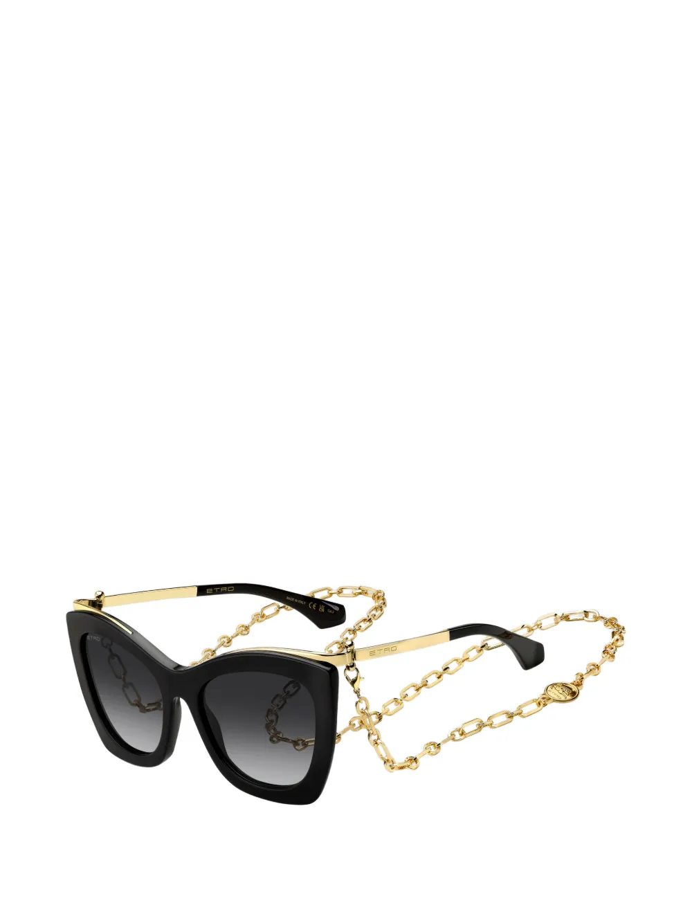 ETRO Vela zonnebril met ketting Zwart