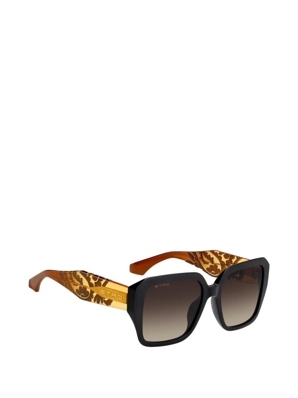 ETRO Color Stripes zonnebril Zwart