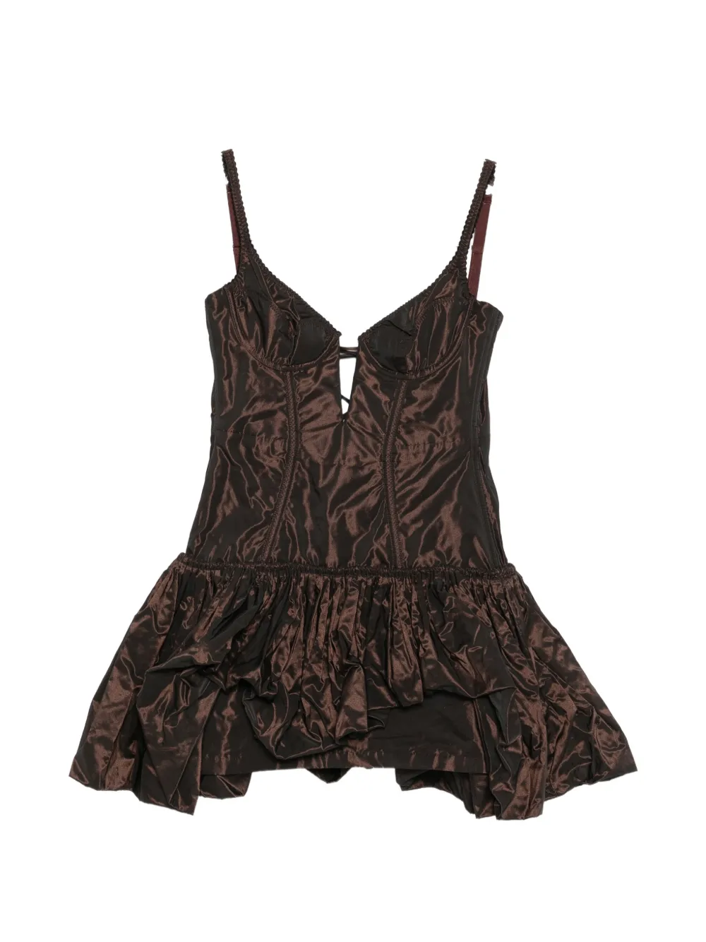 Maria Lucia Hohan Ayna corset-style ruffled mini dress