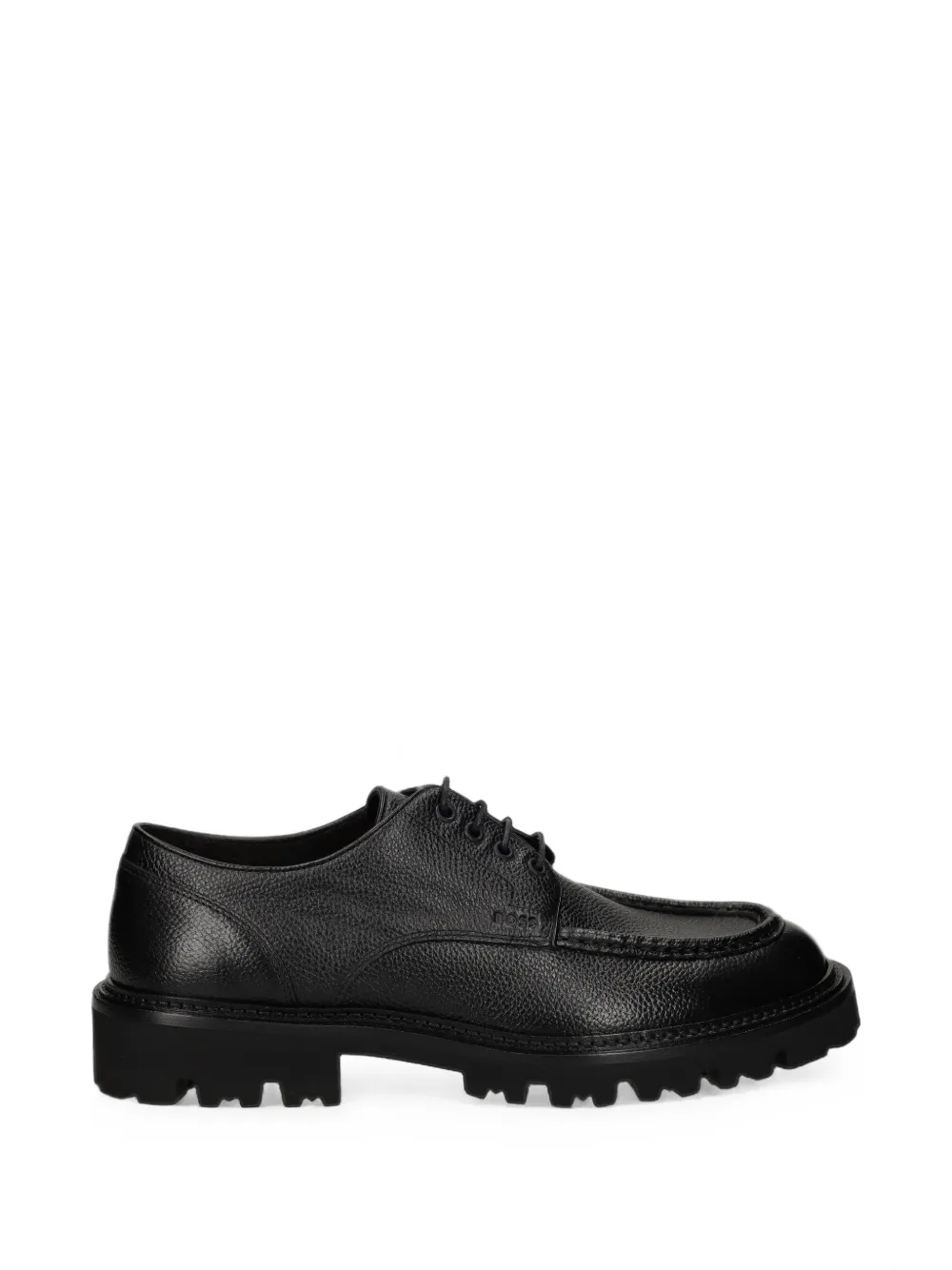 BOSS leather Derby shoes with constructed lug sole