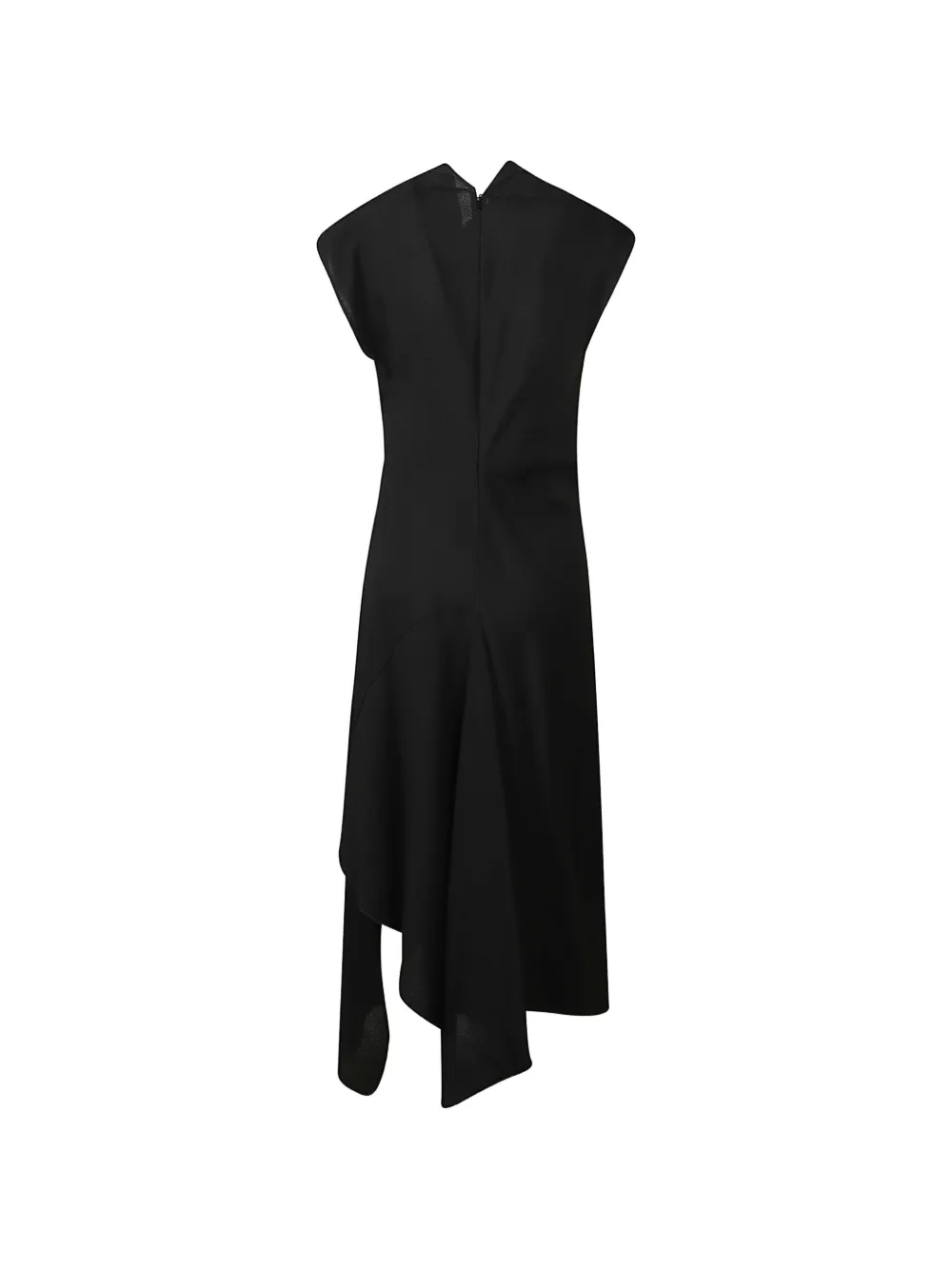 Victoria Beckham asymmetric draped maxi dress Zwart