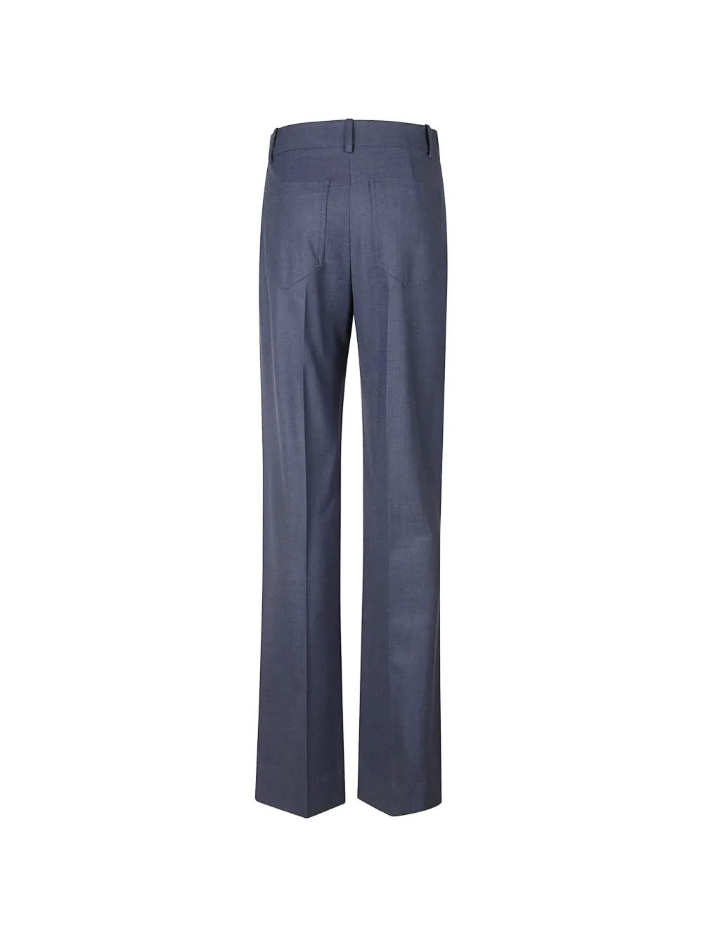 Victoria Beckham Alina patch-pocket straight-leg trousers Blauw