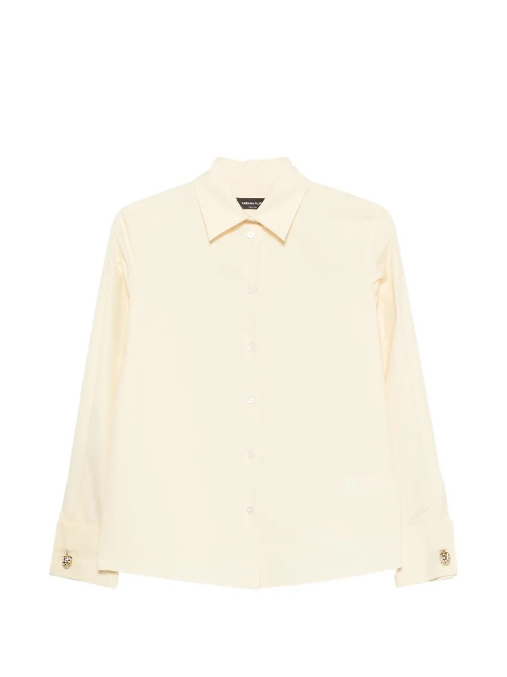 Fabiana Filippi embellished-cuff long-sleeve shirt