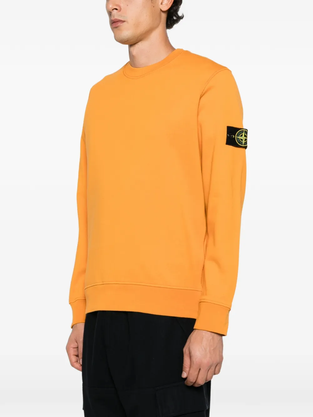 Stone Island Compass patch sweater Oranje
