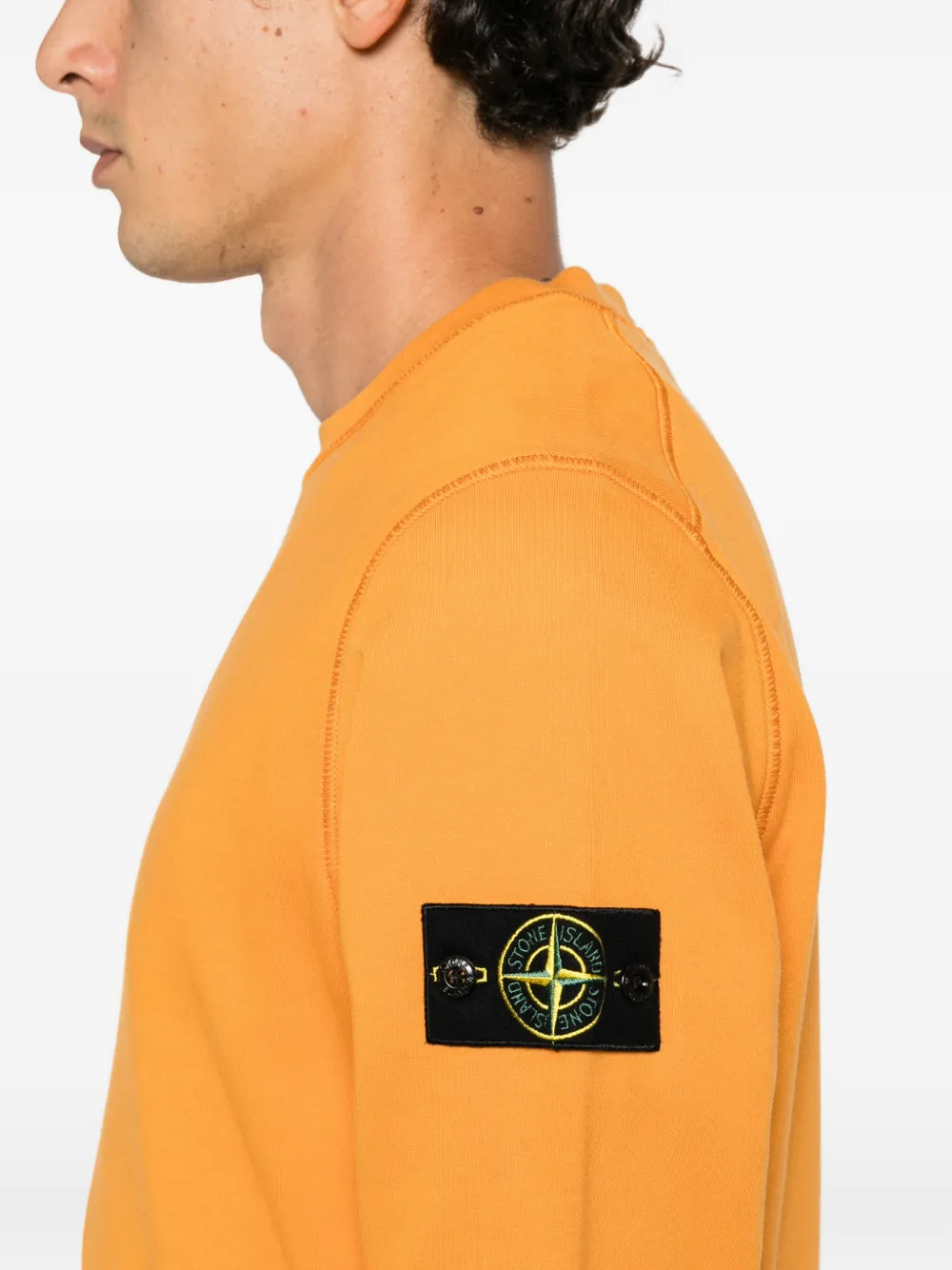 Stone Island Compass patch sweater Oranje