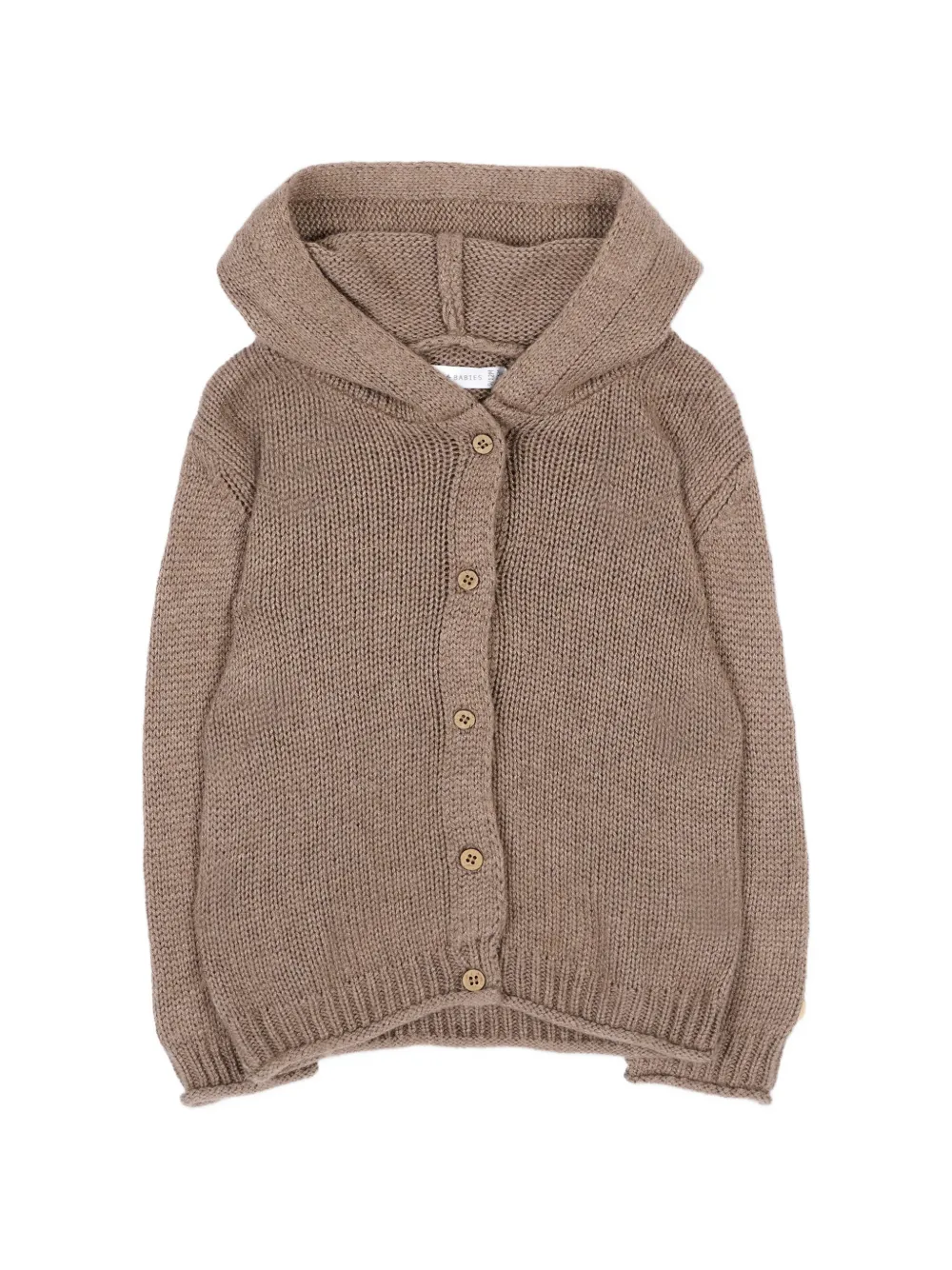 Bamboom Cardigan mit Kapuze und Ohrendetail - Braun