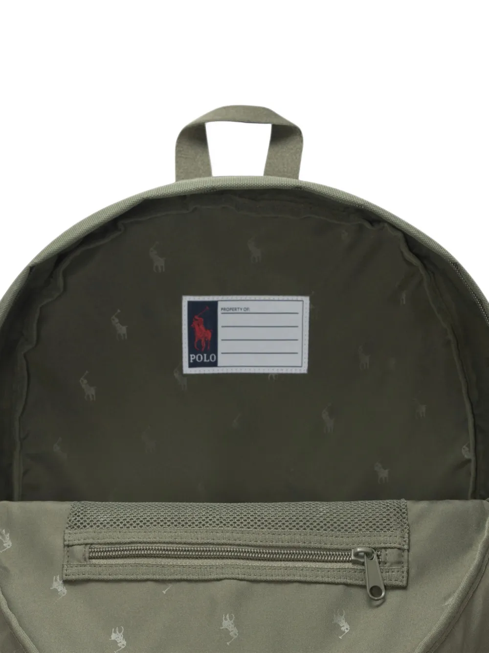 POLO RALPH LAUREN KIDS Rugzak met geborduurd logo Groen