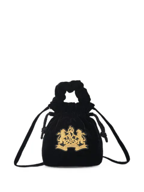 POLO RALPH LAUREN KIDS bolsa bucket de terciopelo bordada