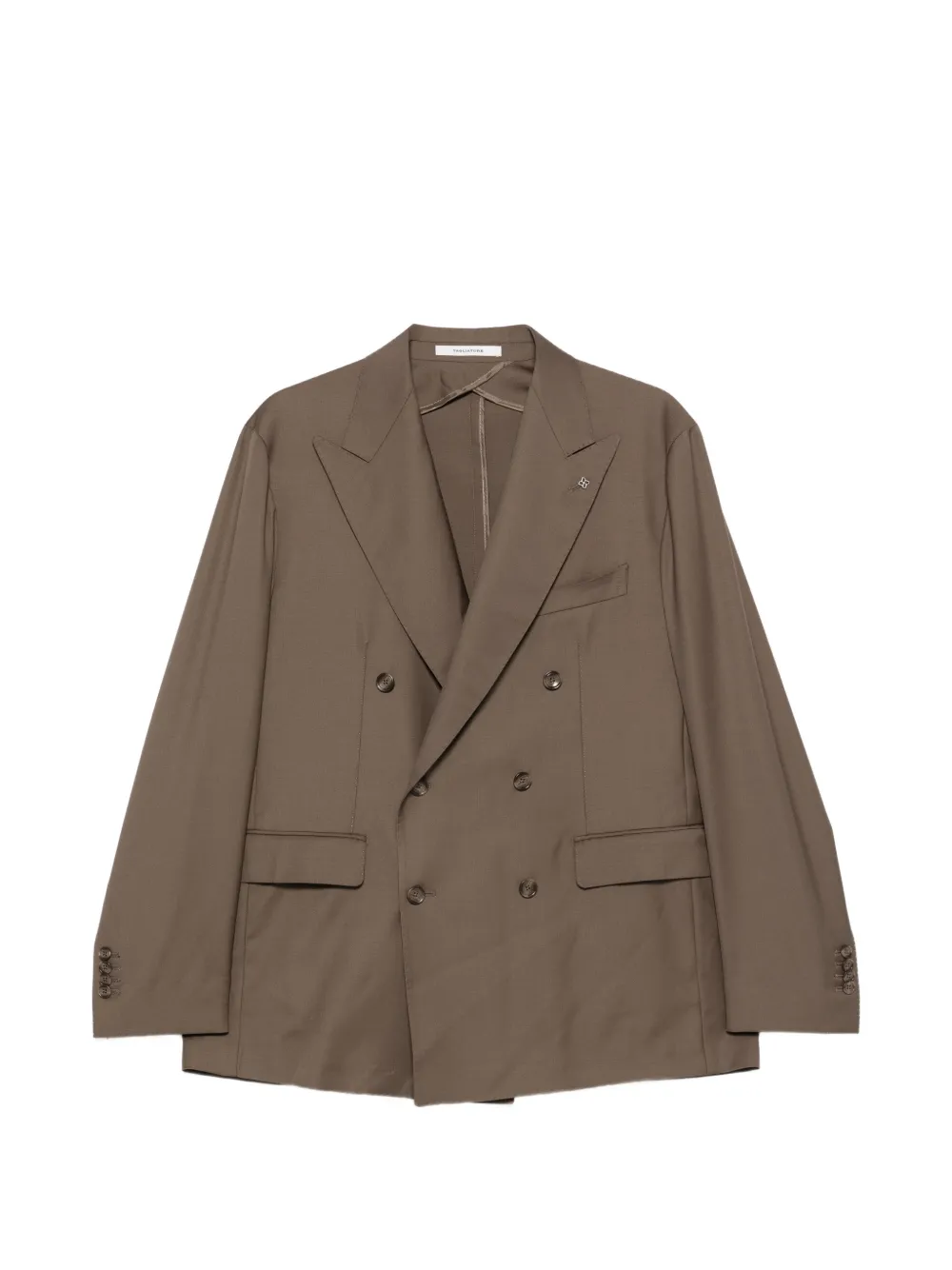 Tagliatore double-breasted peak-lapel suit