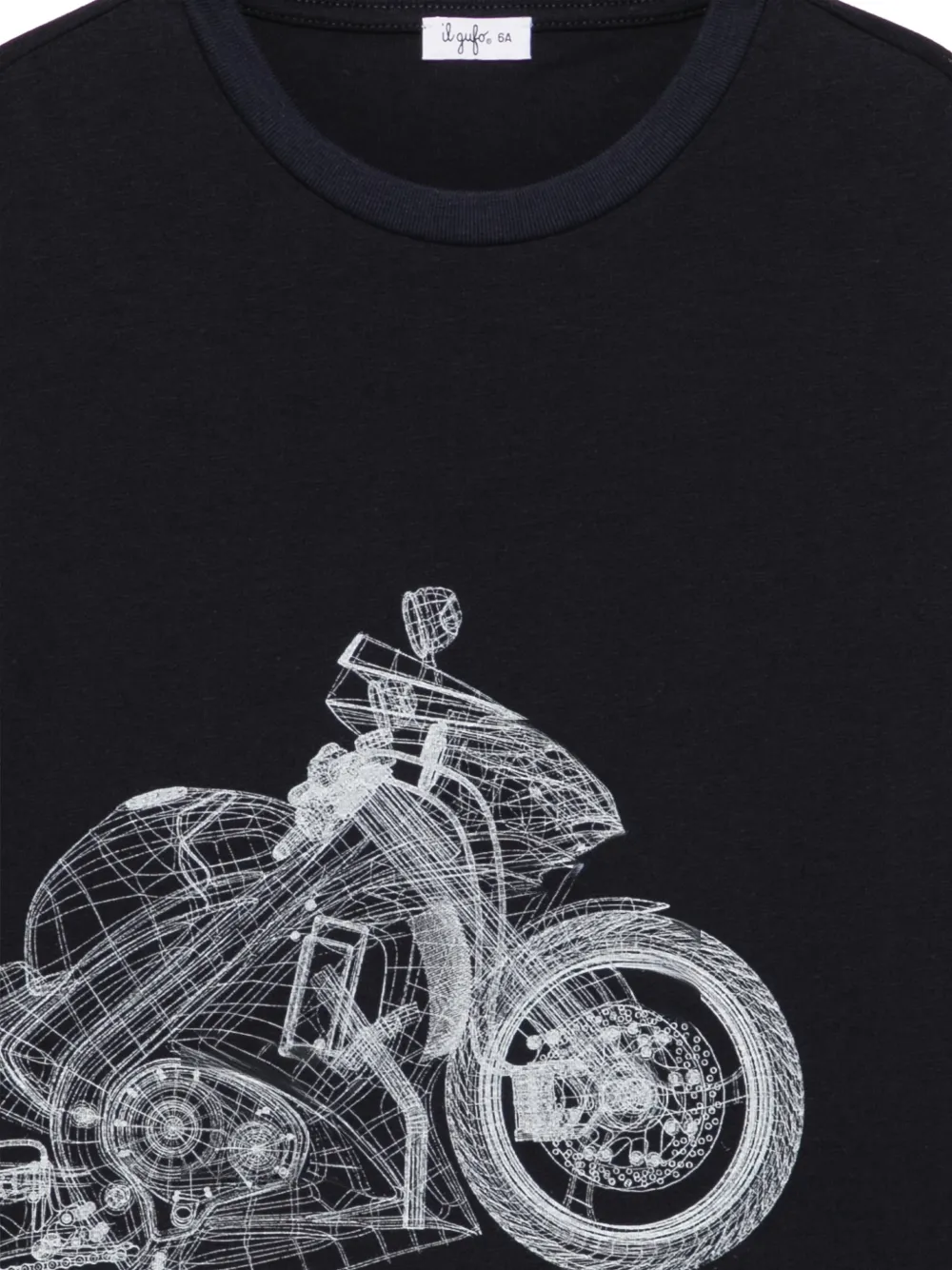 Il Gufo motorcycle-print long-sleeve T-shirt Blauw