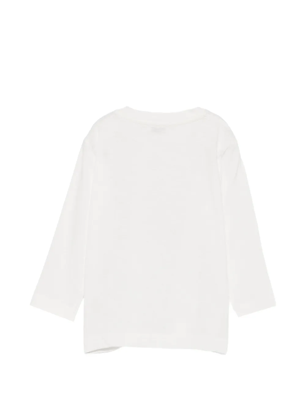 Il Gufo T-shirt met pinguïn-print en knoop Wit