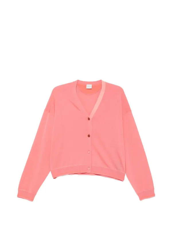 Paul Smith V-neck Button-up Cardigan in Pink