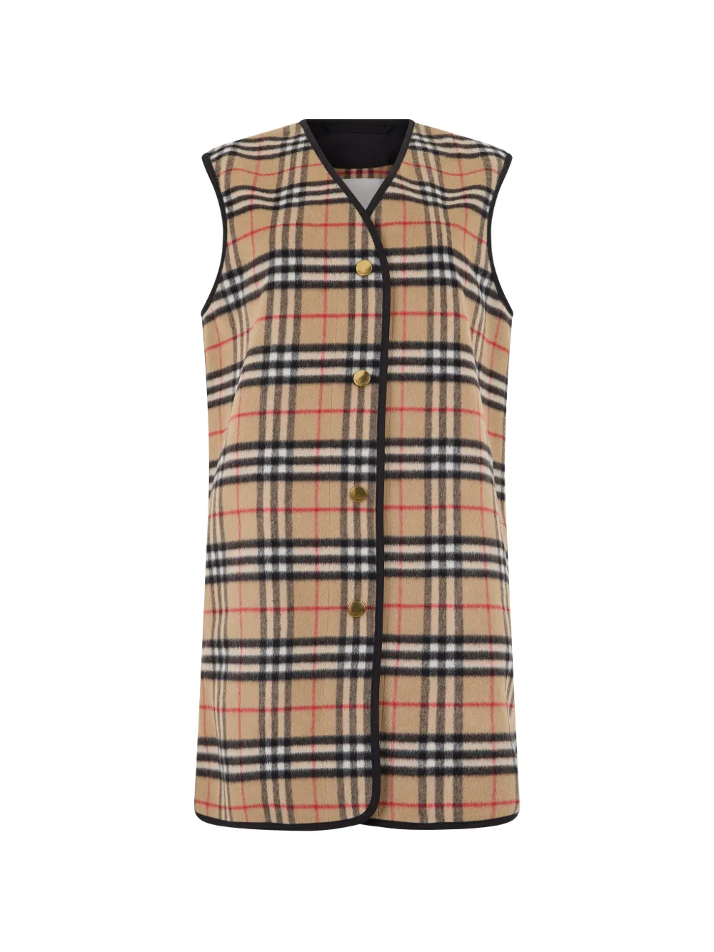 Burberry Check wool cashmere warmer - Toni neutri