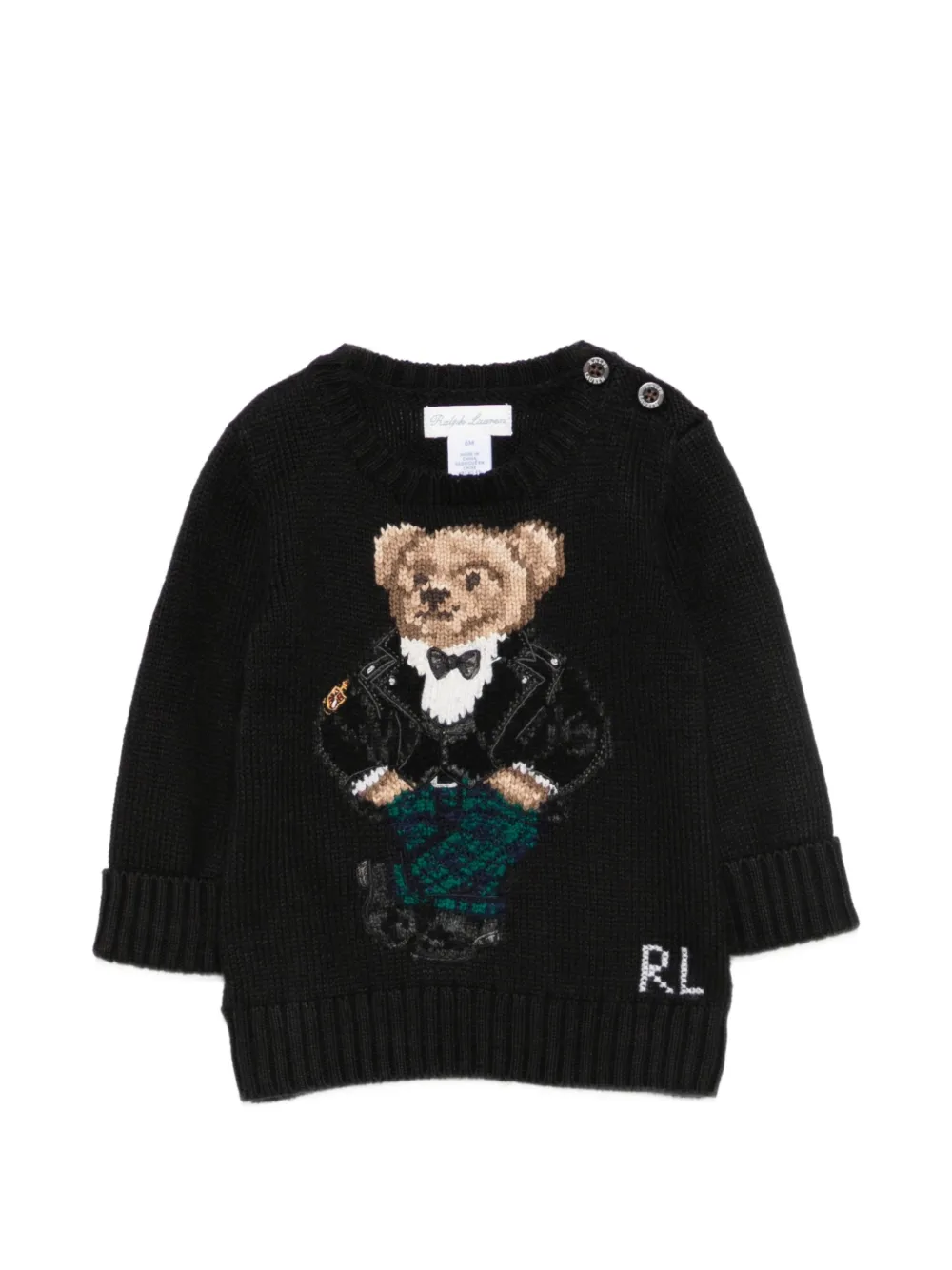 POLO RALPH LAUREN KIDS Polo Bear sweater - Nero