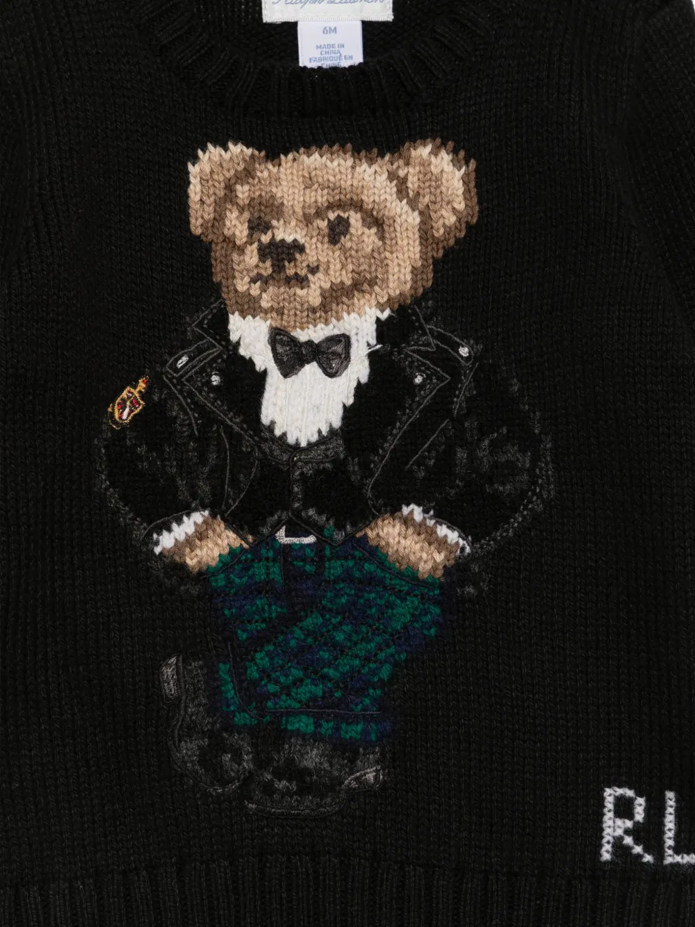 POLO RALPH LAUREN KIDS Polo Bear sweater Zwart