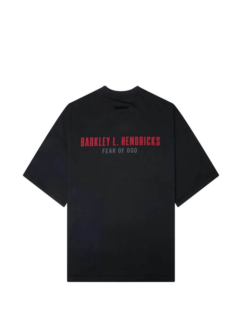 FEAR OF GOD ESSENTIALS x Barkley Hendricks T-shirt met logo-print Zwart