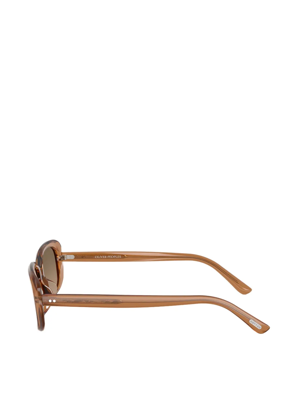 Oliver Peoples Elietta zonnebril met rechthoekig montuur Bruin