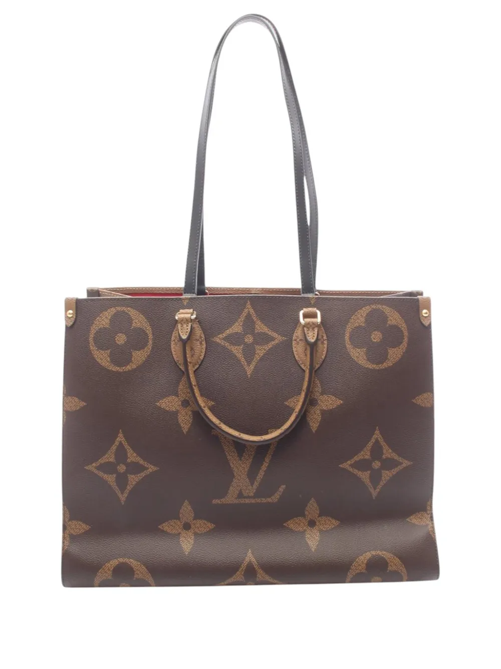 Louis Vuitton Pre-Owned 2021-2026 Monogram Reverse Giant OnTheGo MM Satchel-Tasche - Braun