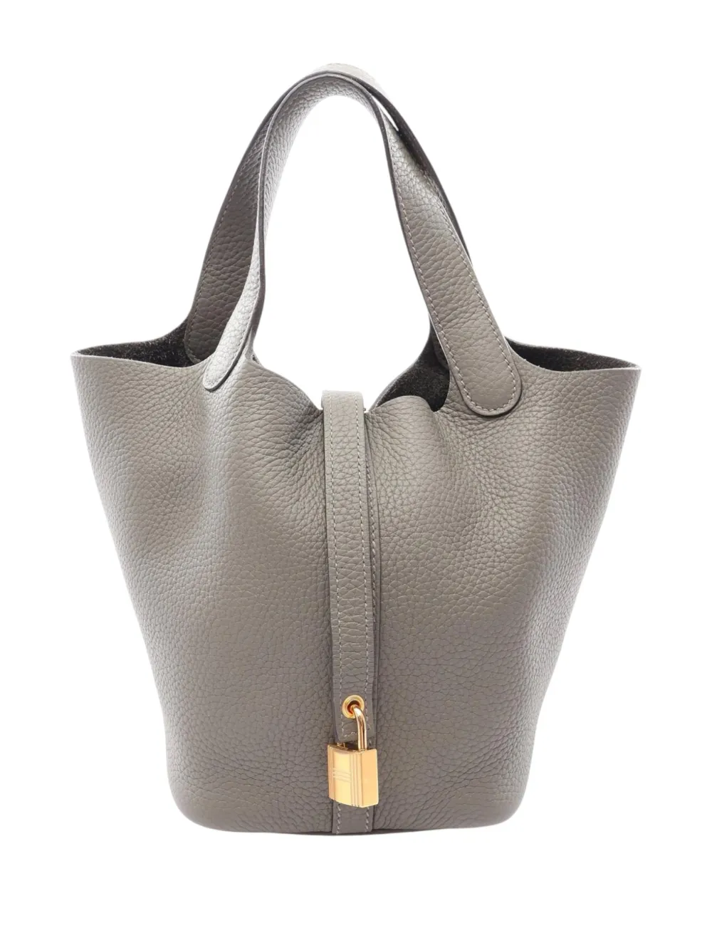 Hermès Pre-Owned 2022 Clemence Picotin Lock Handtasche 18cm - Grau