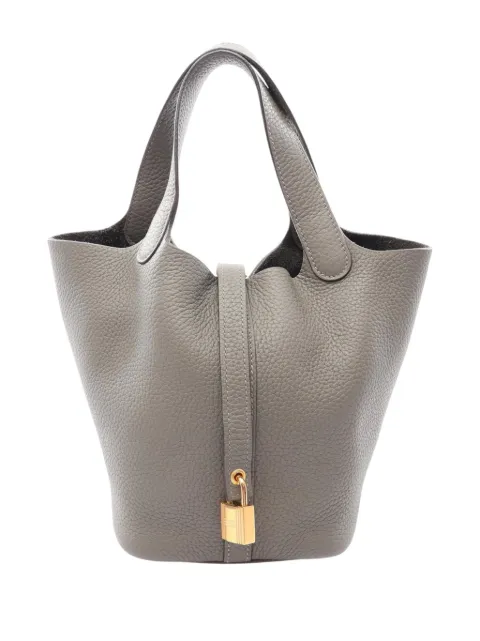 Hermès Pre-Owned Clemence Picotin Lock 18 手提包(2022年典藏款)