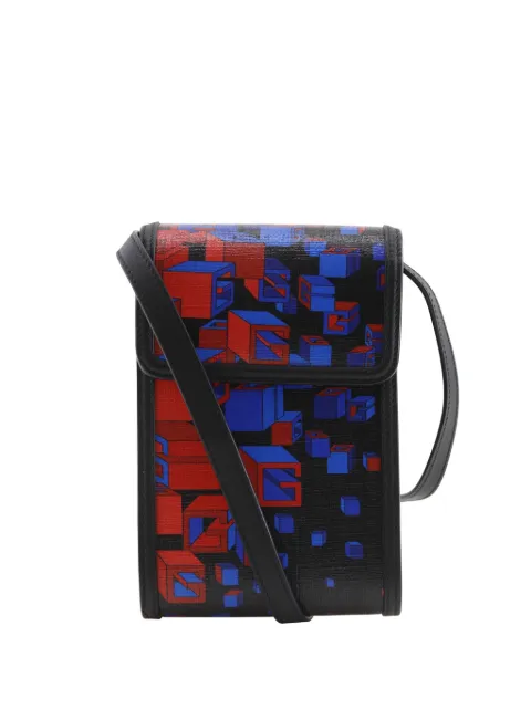 Gucci Pre-Owned 2016-2026 Square G Space Coated Canvas Phone Holder crossbody bag