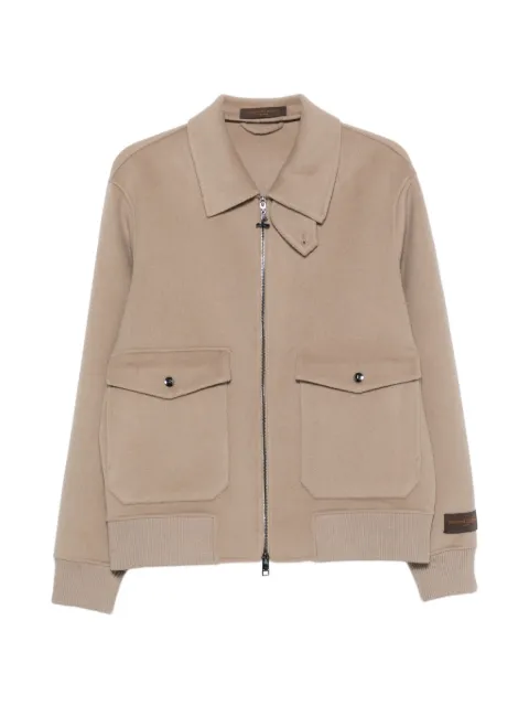 ON THE BUND zip-up flap-pocket jacket