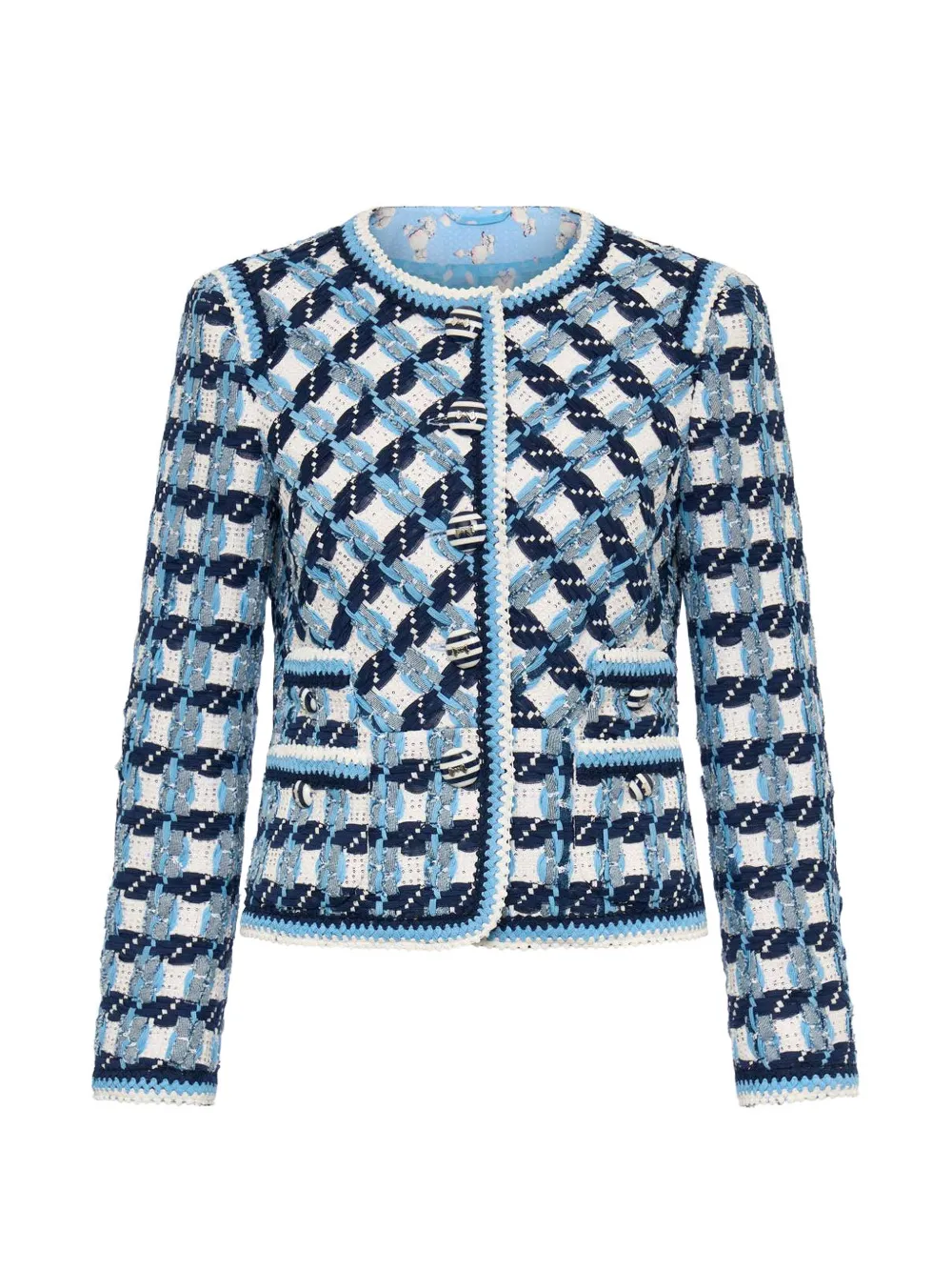 MAISON COMMON striped tweed jacket