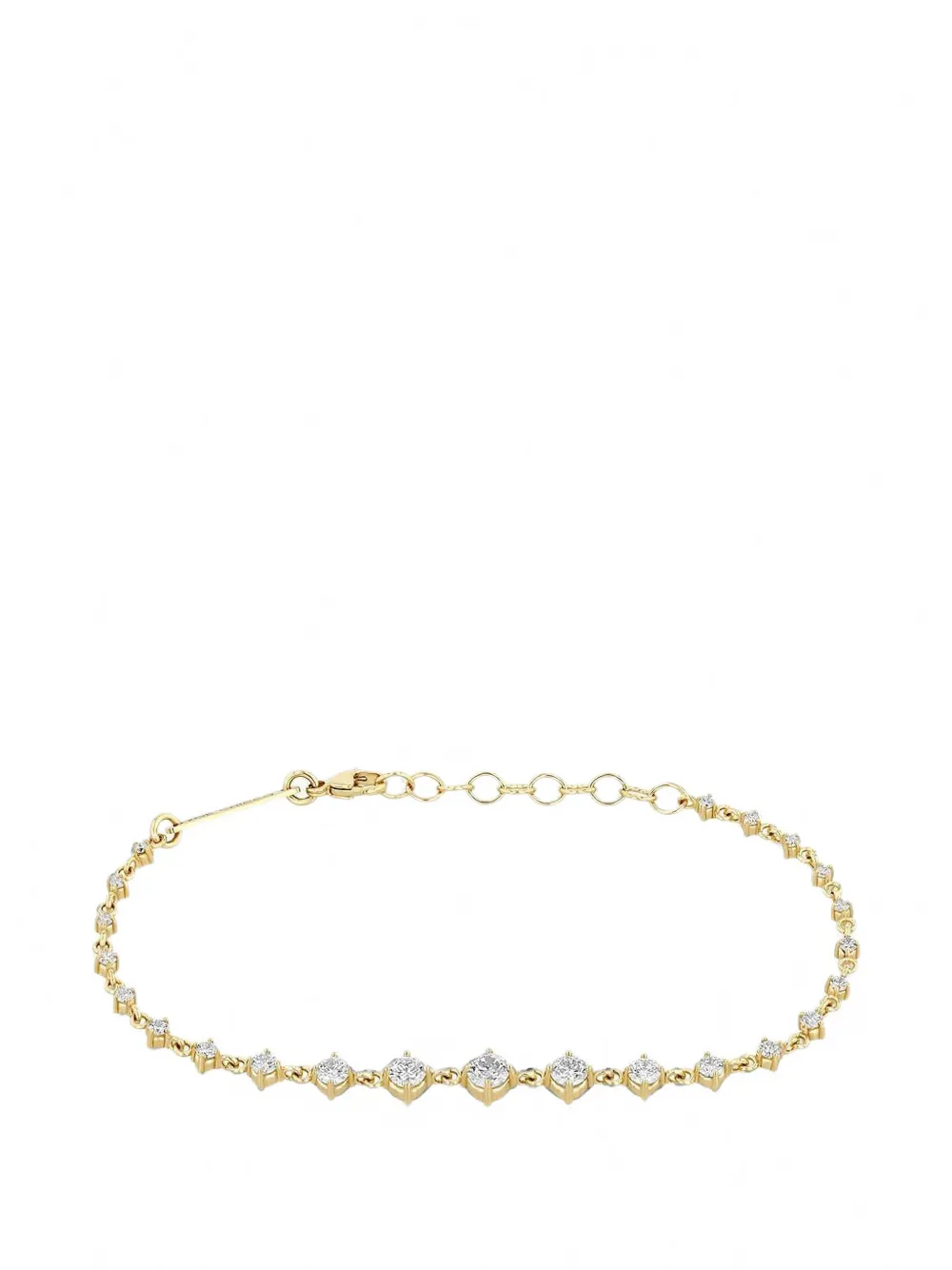Zoë Chicco embellished diamond graduated tennis bracelet