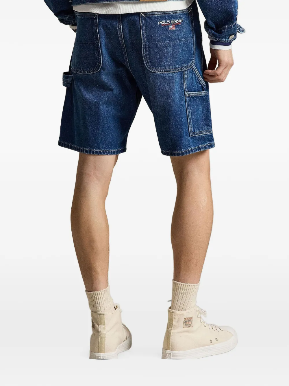 Polo Ralph Lauren Carpenter shorts met geborduurd logo Blauw