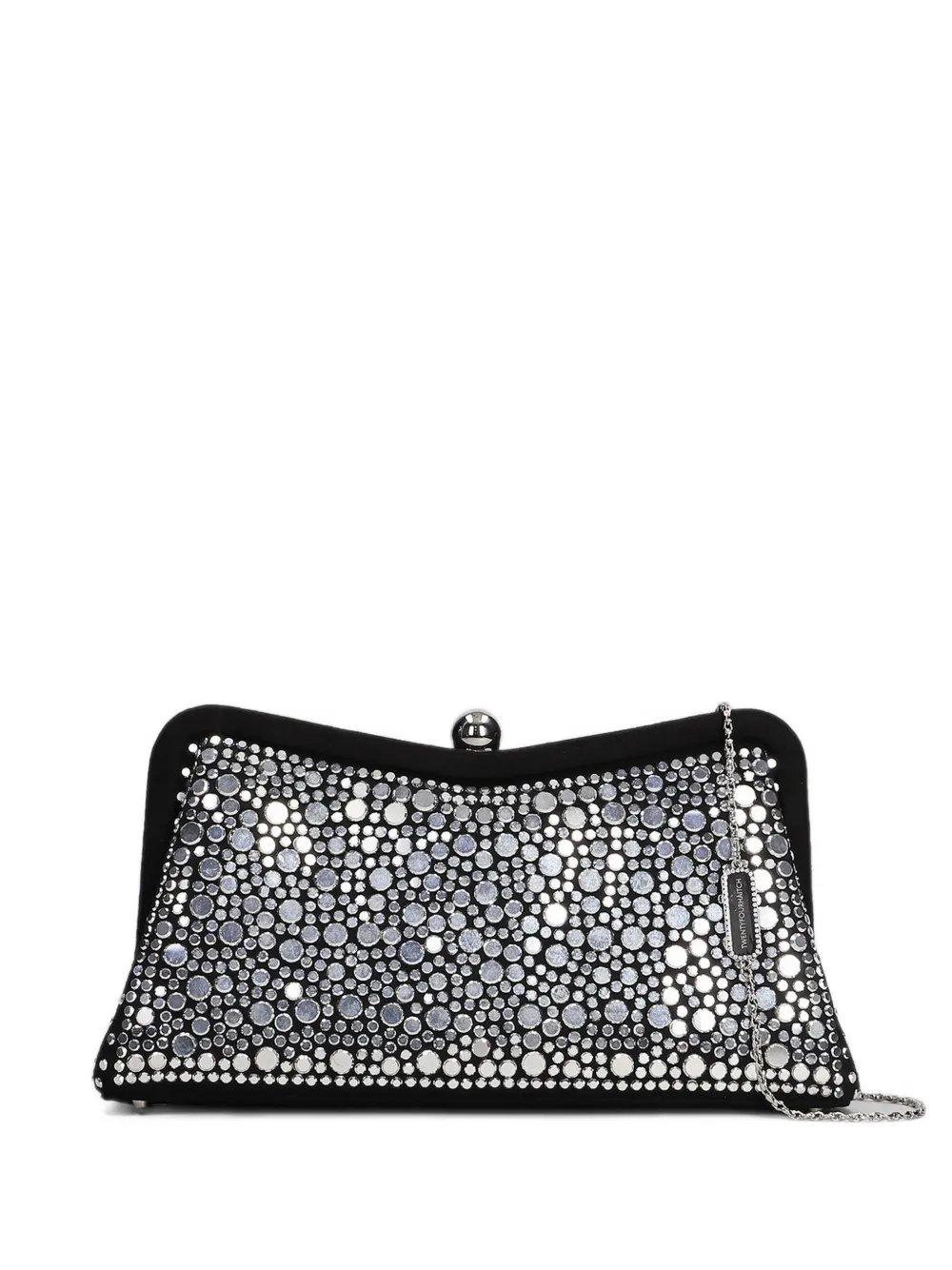TWENTY FOURHAITCH Elinea crystal-embellished clutch bag - Silber