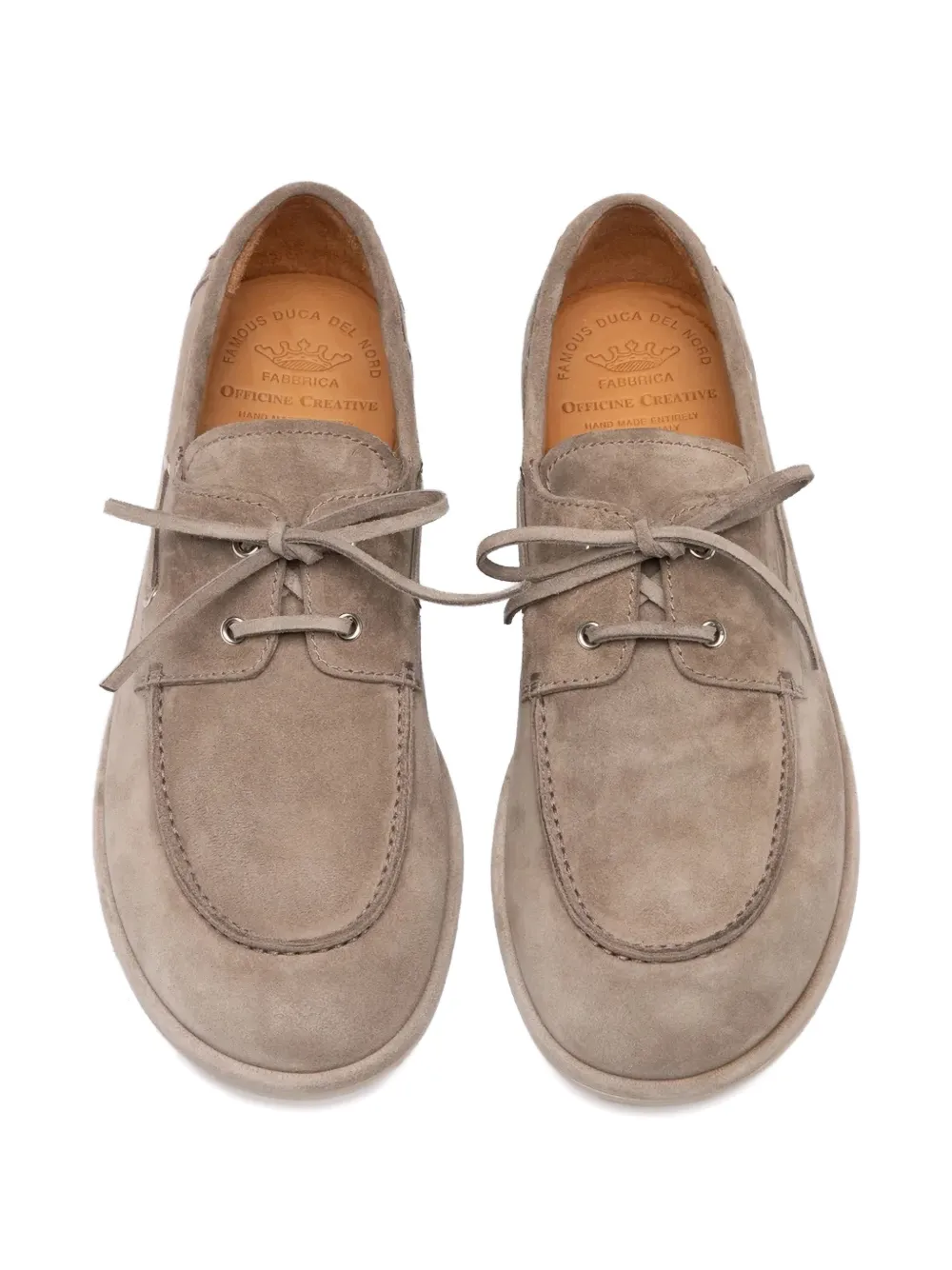 Officine Creative Love lace-up boat shoes Grijs