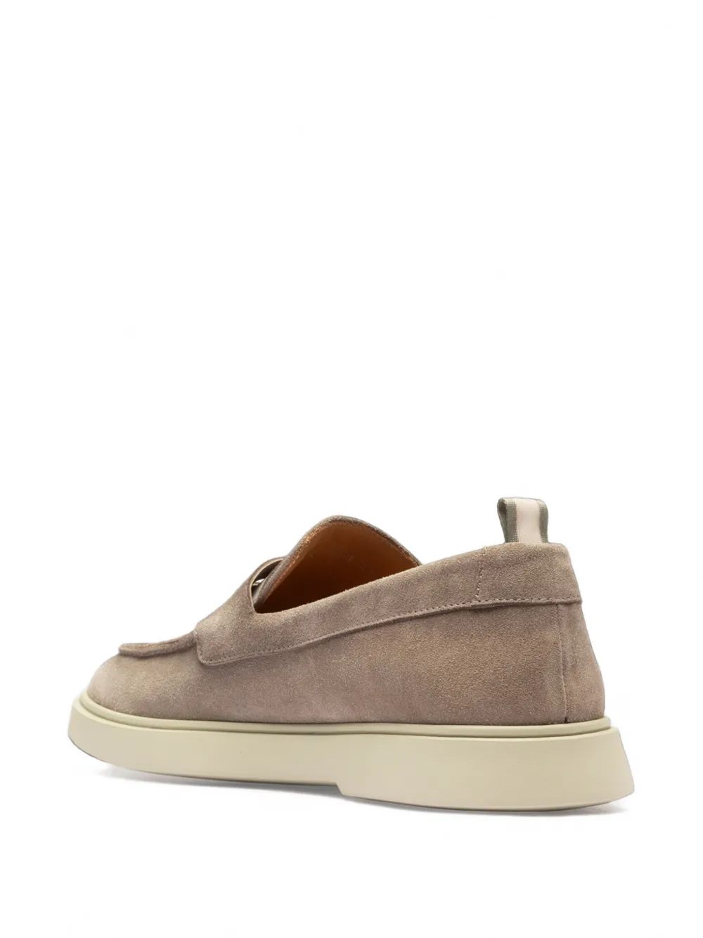 Officine Creative Bones 001 suede loafers Beige