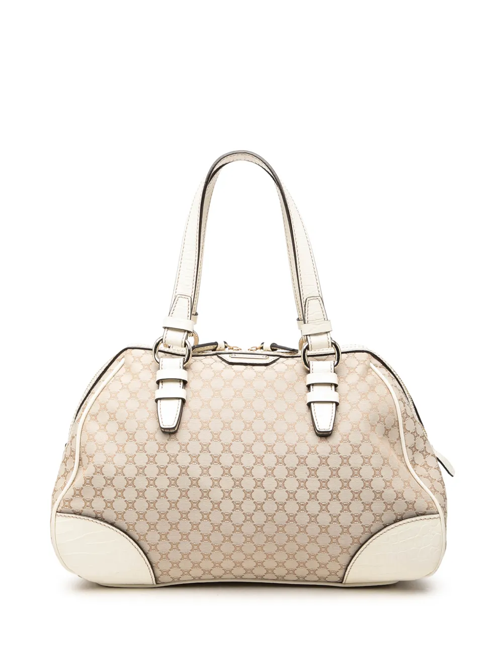 Celine Pre-Owned 2008 Macadam Handtasche aus Canvas - Nude