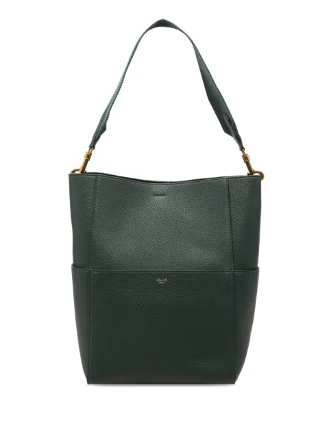Celine Pre-Owned 2018 미디엄 소프트 그레인 카프스킨 소 상글 버킷 백
