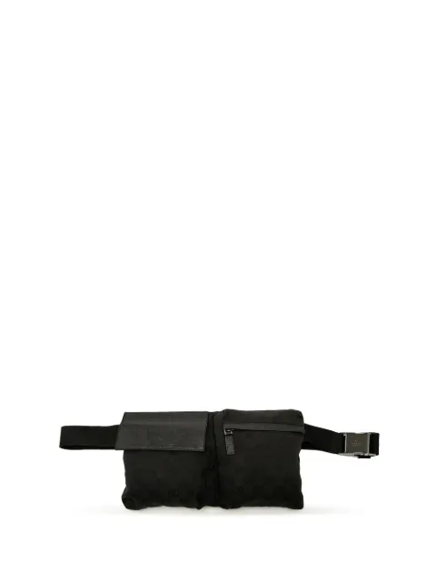 Gucci Pre-Owned 2000-2015 GG Canvas Double Pocket belt bag
