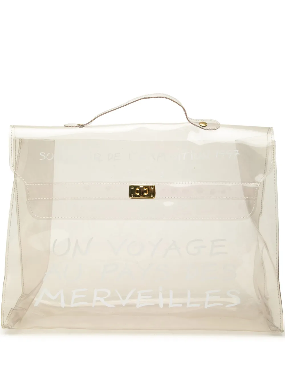 Hermès Pre-Owned 1997-2010 Vinyl Souvenir De L Exposition Kelly handbag - Bianco