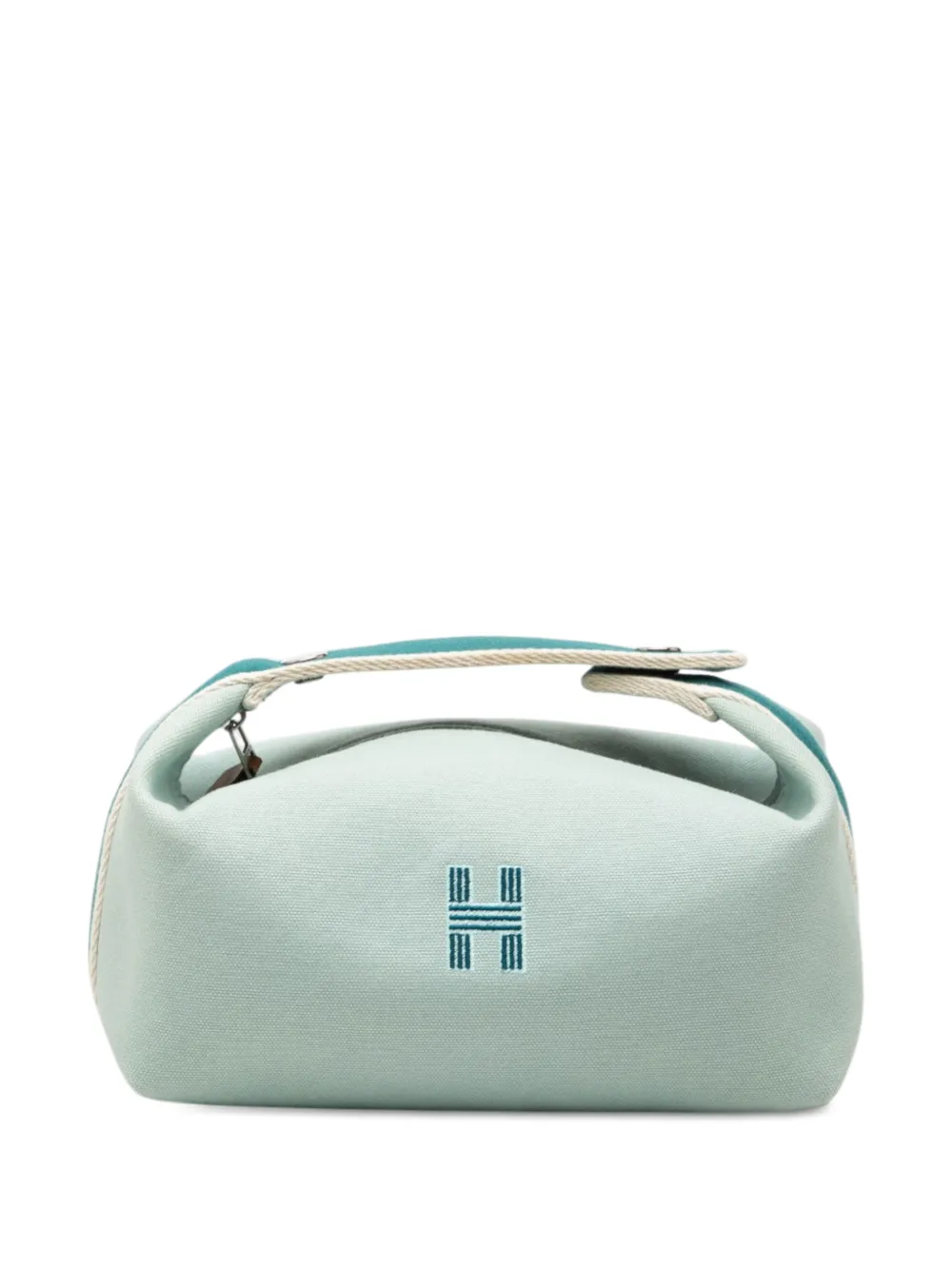 Hermès Pre-Owned 20th Century kleine Toile Bride A Brac Kosmetiktasche - Blau