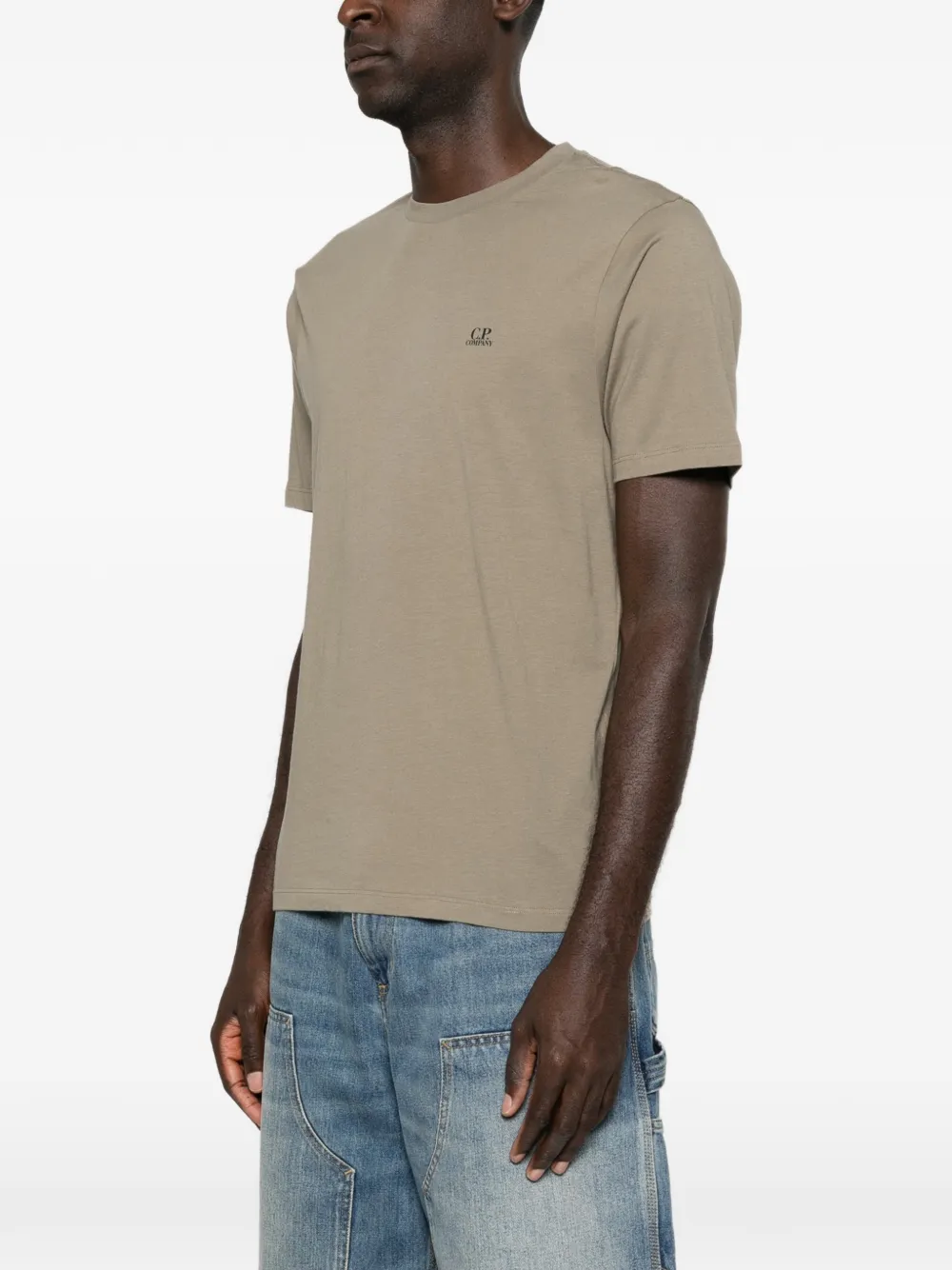 C.P. Company T-shirt met Goggles-print Groen