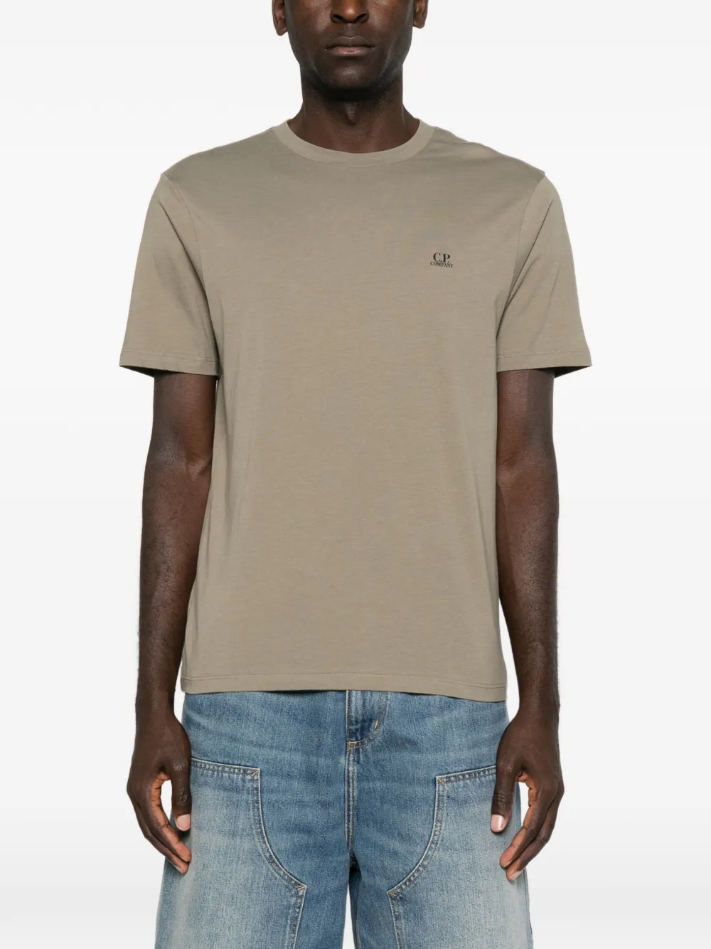 C.P. Company T-shirt met Goggles-print Groen