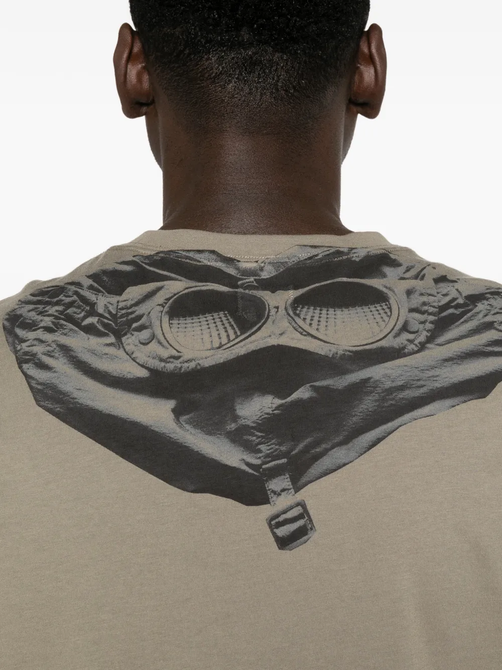 C.P. Company T-shirt met Goggles-print Groen