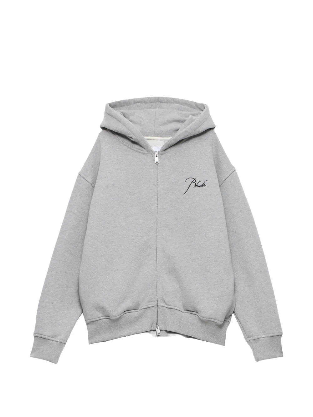 RHUDE Classique front-zip hoodie - Grigio