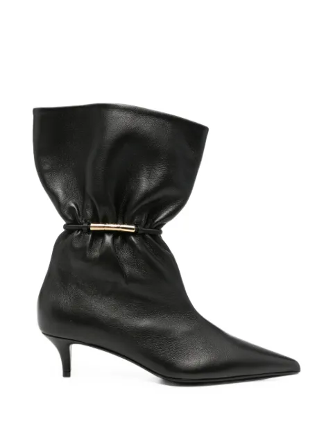 Balmain ruched pointed-toe boots