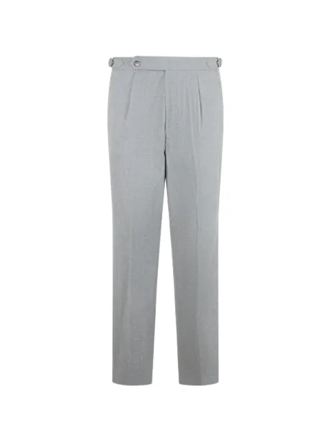 BOSS patterned tapered-fit pants in italian-cotton