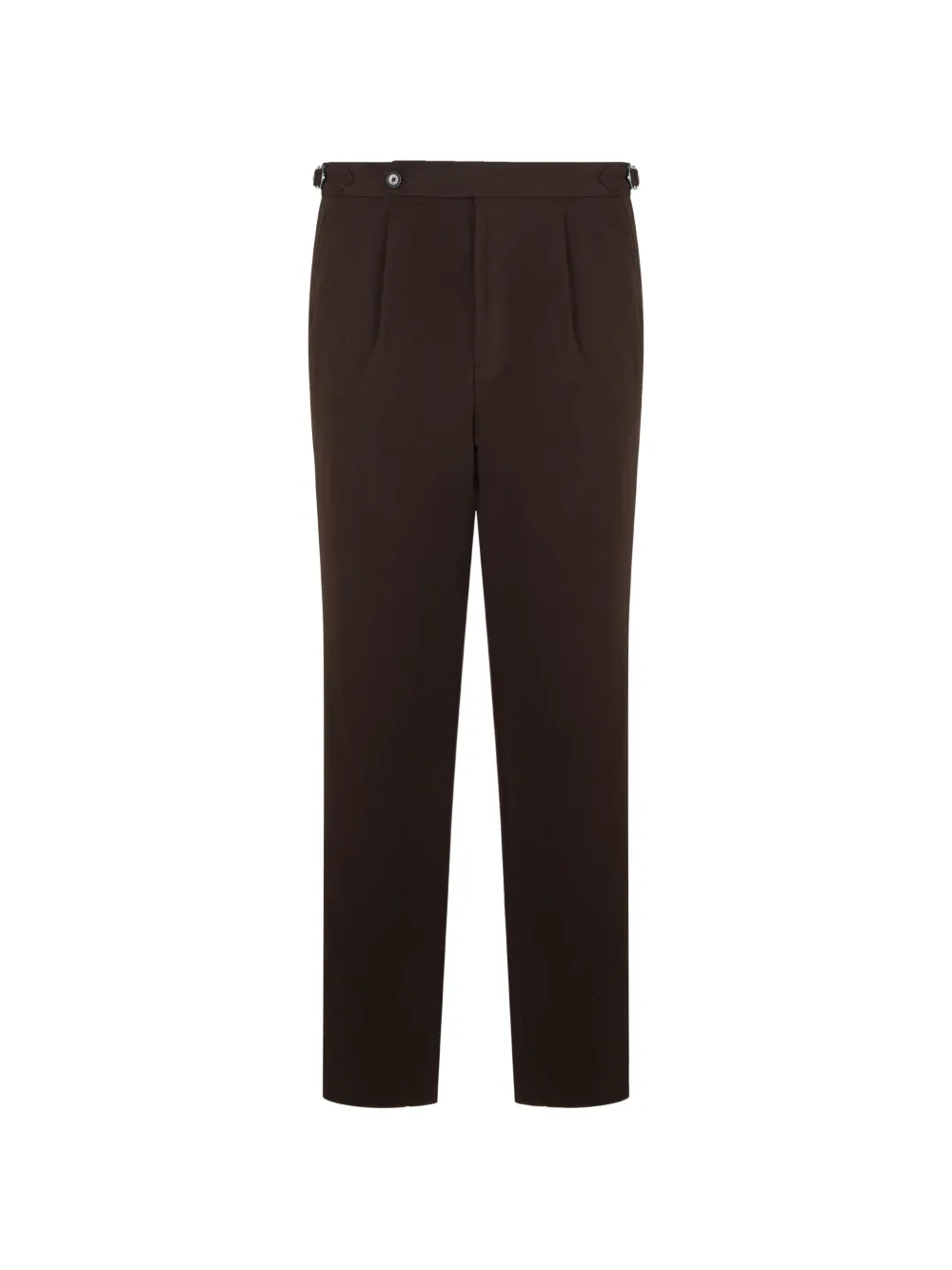 BOSS patterned tapered-fit pants in italian-cotton - Marron BOSS patterned tapered-fit pants in italian-cotton - Marron