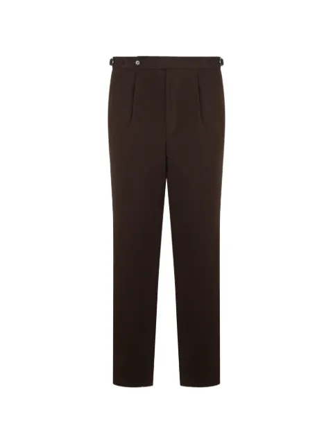 BOSS pantalones ajustados de algodón con motivo