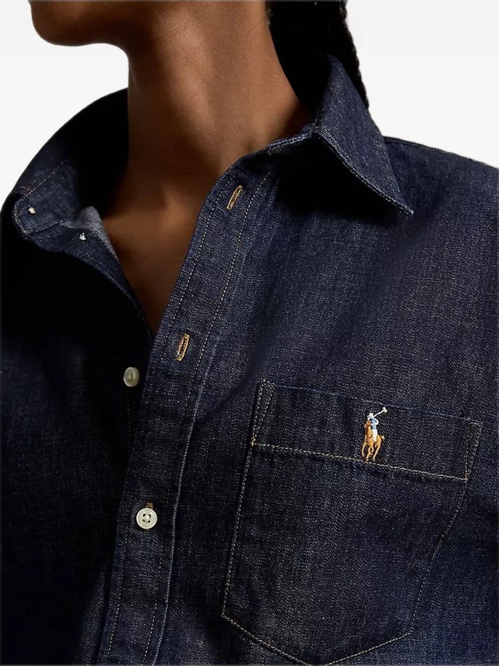 Polo Ralph Lauren Denim blouse Blauw